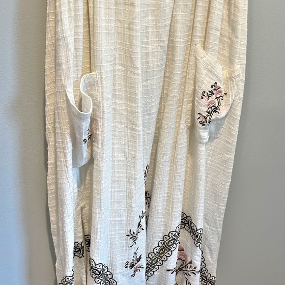 RARE Anthropologie Steele Barlett Ivory Embroidered Midi/Maxi Dress Size XS/S - Picture 5 of 11